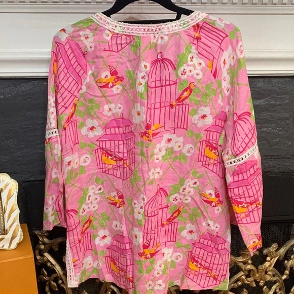 🌴🌴🌴Spartina 449 Pink Floral Cardigan - Picture 9 of 9